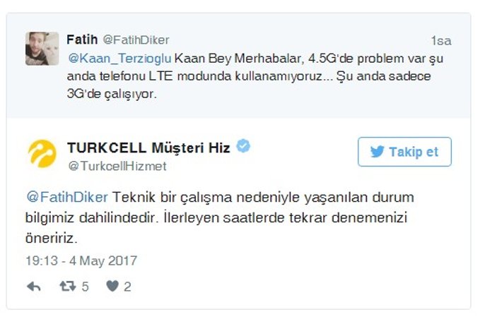 Turkcell'de internet kesintisi