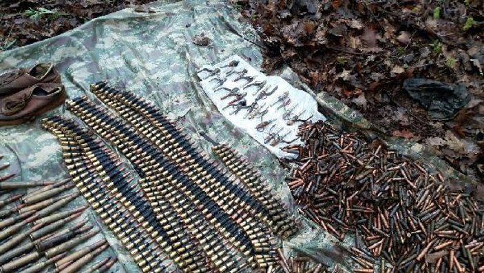 Tunceli'de PKK'nın silah ve mühimmatı bulundu
