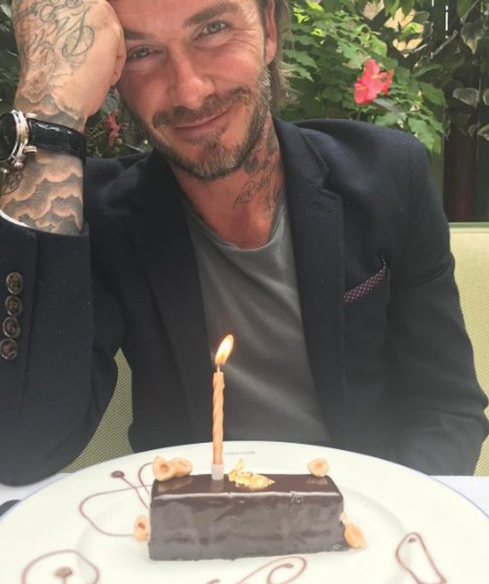 David Beckham doğum gününü kutladı