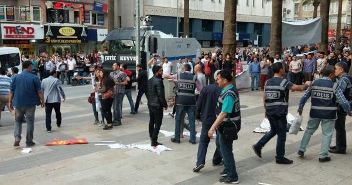 Denizli'de izinsiz eyleme polis müdahalesi: 34 gözaltı