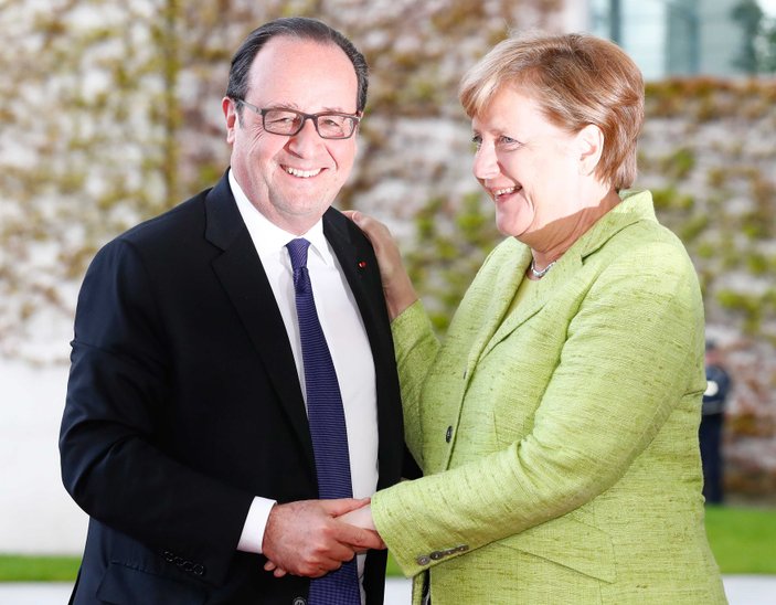 Hollande, Merkel'e veda etti