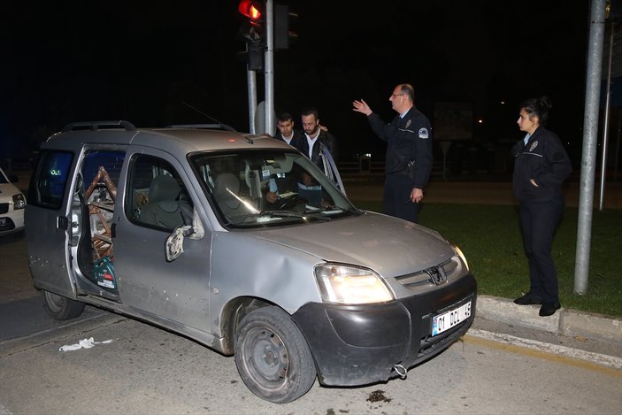 Adana'da polis şüpheli kovalamacası