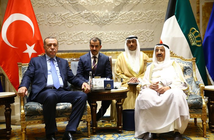 Cumhurbaşkanı Recep Tayyip Erdoğan Kuveyt'te