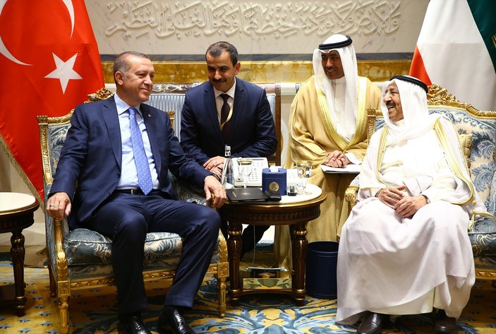 Cumhurbaşkanı Recep Tayyip Erdoğan Kuveyt'te
