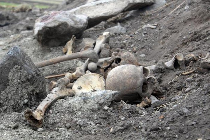 Ardahan’da bir arazide insan kemikleri bulundu