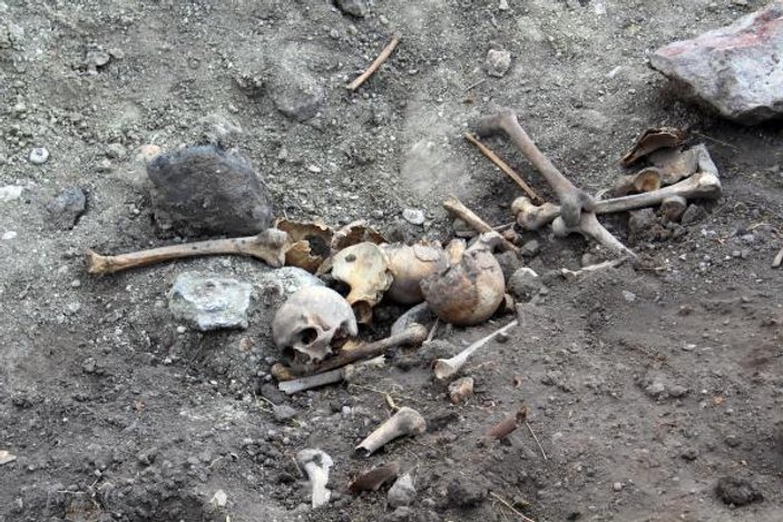 Ardahan’da bir arazide insan kemikleri bulundu