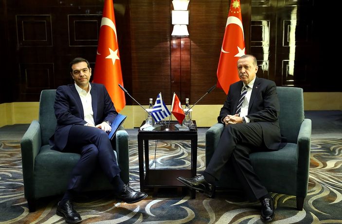 Çin'de Erdoğan-Çipras görüşmesi