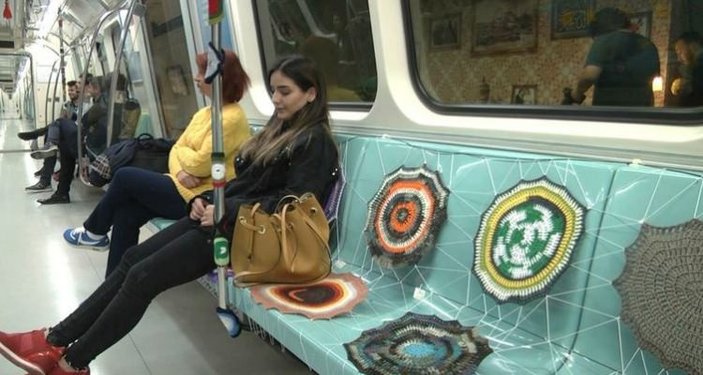 İstanbul metrosuna anne eli değdi
