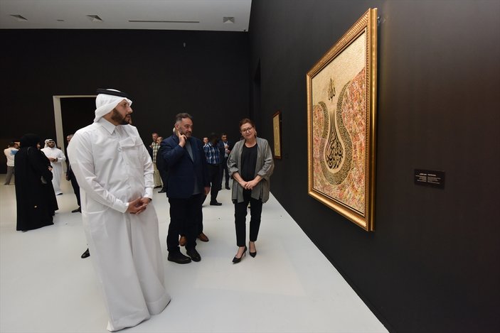 Katar'da Çağdaş Hat ve Tespih sergisi açıldı