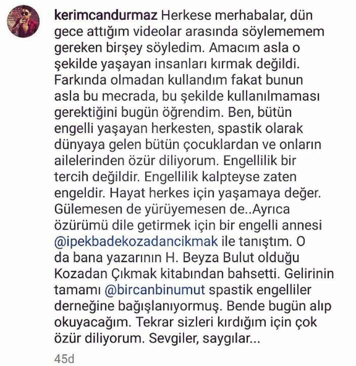 Çılgın Sedat'tan Kerimcan Durmaz'a spastik tepkisi