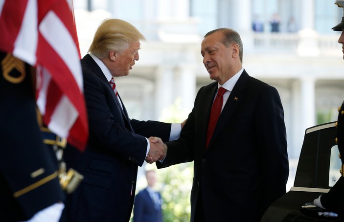 Erdoğan - Trump görüşmesinden ilk kareler