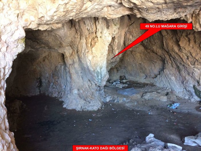 Kato operasyonunda 5 mağaraya girildi