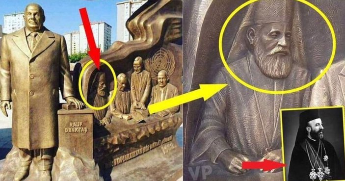 CHP'nin heykelini diktiği Türk düşmanı başpiskopos