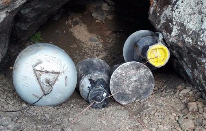 Van'da PKK'ya ait el yapımı patlayıcılar imha edildi