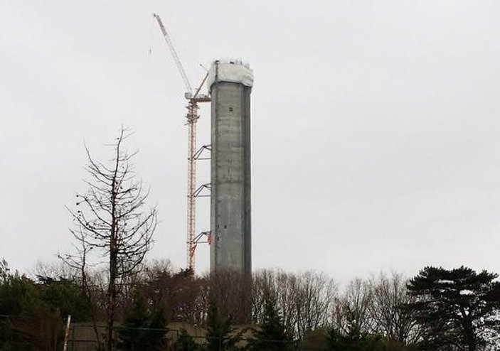 Çamlıca Kulesi'nin anteni kule içinde monte ediliyor