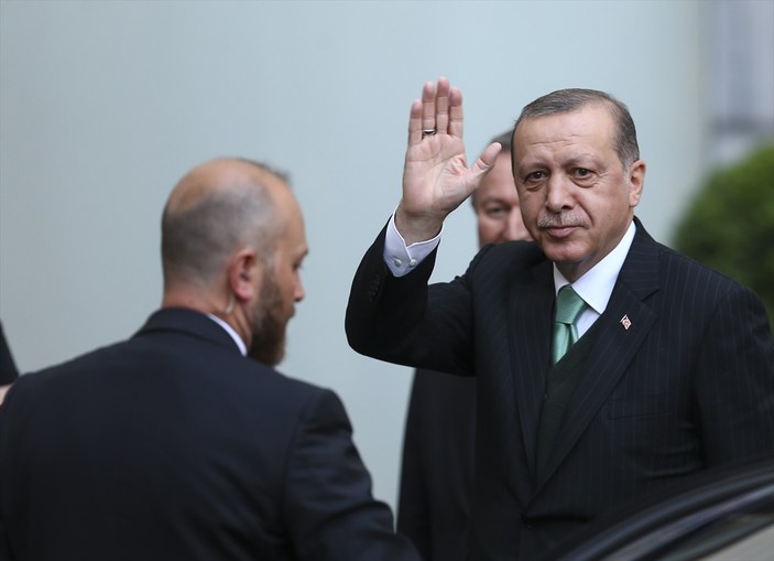 Cumhurbaşkanı Erdoğan'a Belçika'da sevgi seli