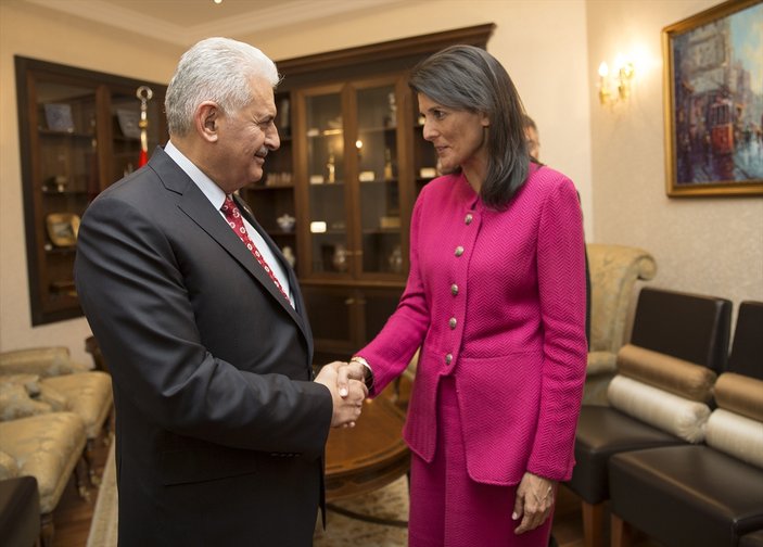 Başbakan Yıldırım ABD'nin BM temsilcisi Haley'le görüştü