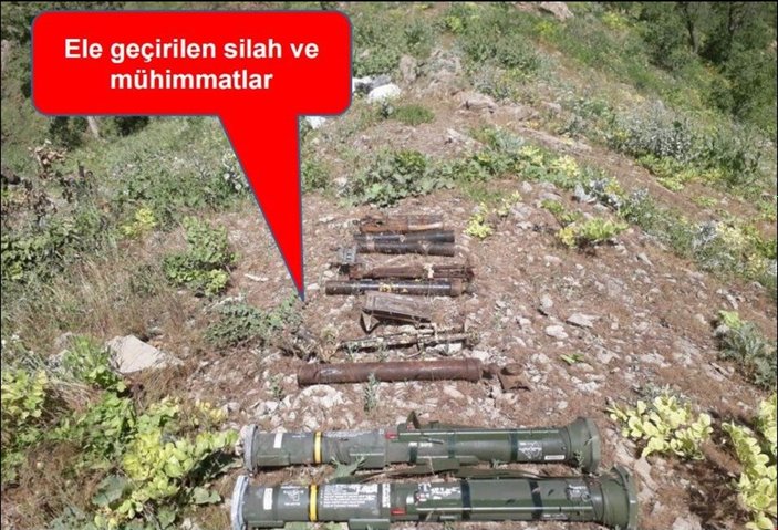 Uludure'de PKK'ya ait ABD yapımı füze bulundu