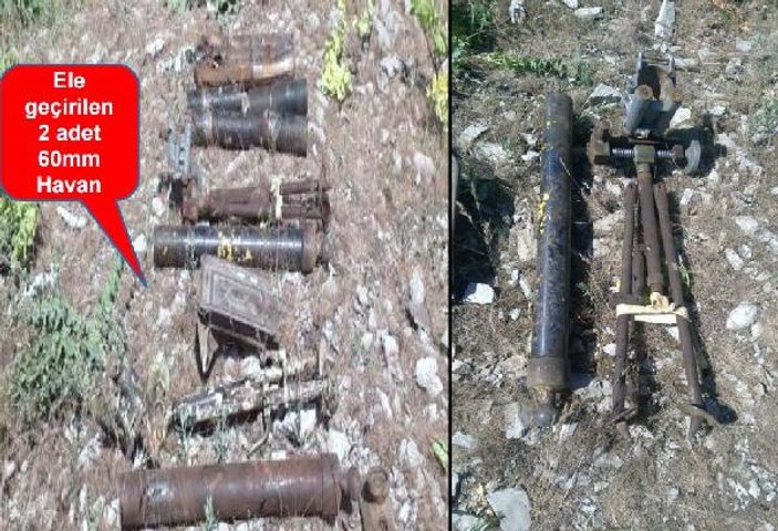 Uludure'de PKK'ya ait ABD yapımı füze bulundu