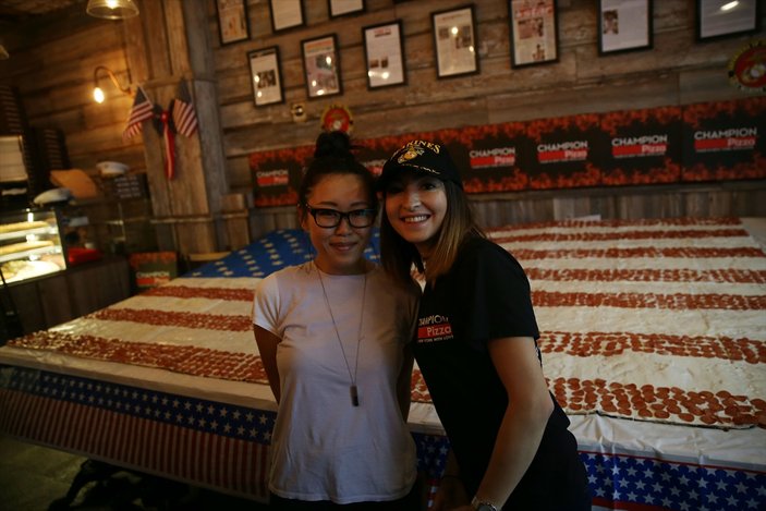 Diyarbakırlı pizzacıdan ABD Anma Günü için pizza