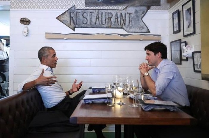 Obama ve Trudeau yemekte buluştu