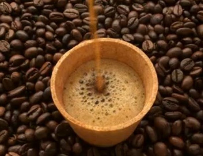Yenilebilen kahve bardağı