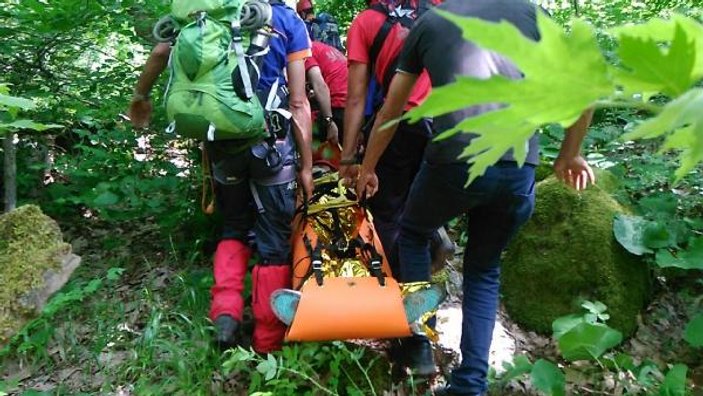 Bursa'da kayalıklardan düşen adam 2 saatte kurtarıldı