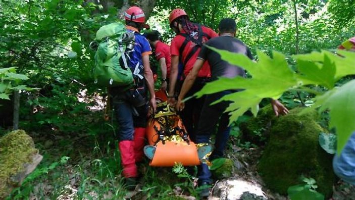 Bursa'da kayalıklardan düşen adam 2 saatte kurtarıldı