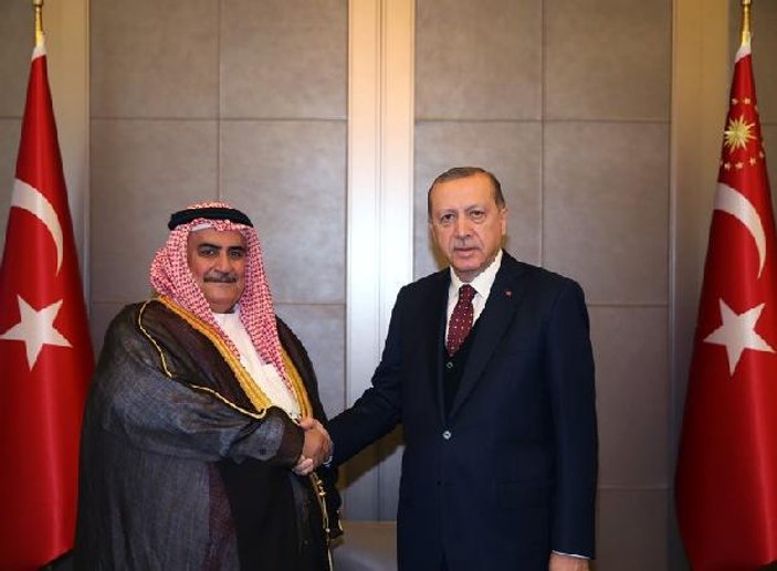 Cumhurbaşkanı Bahreyn Dışişleri Bakanı'nı kabul etti