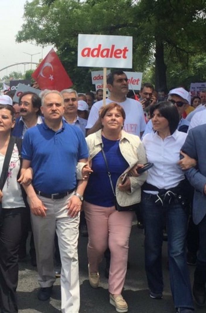CHP'li Elif Doğan Türkmen adalet yürüyüşünde