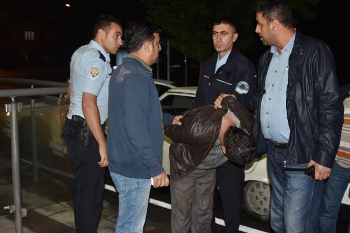Konya'da polisten kaçan hırsız kaza yaptı