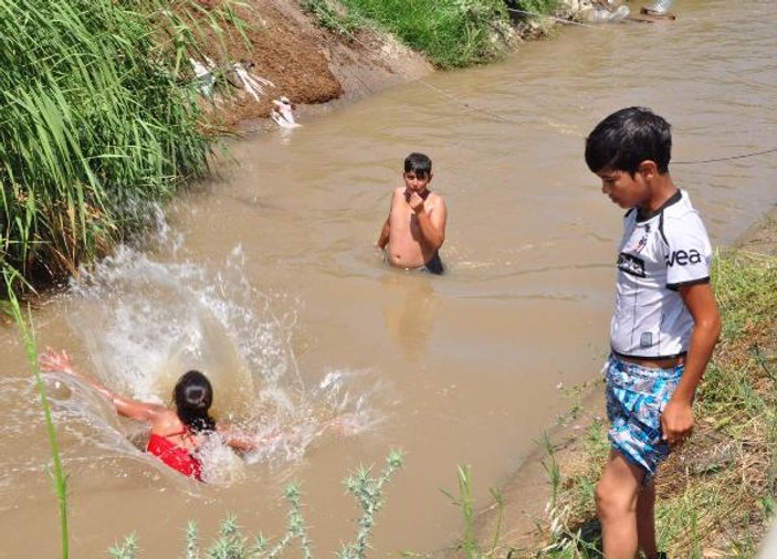 Manisa'da sulama kanalında tehlikeli serinlik