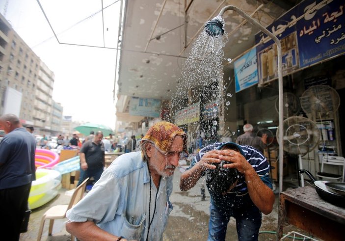 Bağdat'ta sıcak hava hayatı etkiliyor