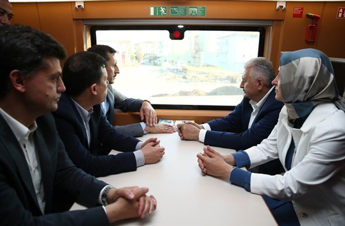 Yıldırım, Polatlı'dan Ankara'ya yüksek hızlı trenle döndü