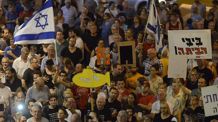 İsrail'de Netanyahu karşıtı gösteri