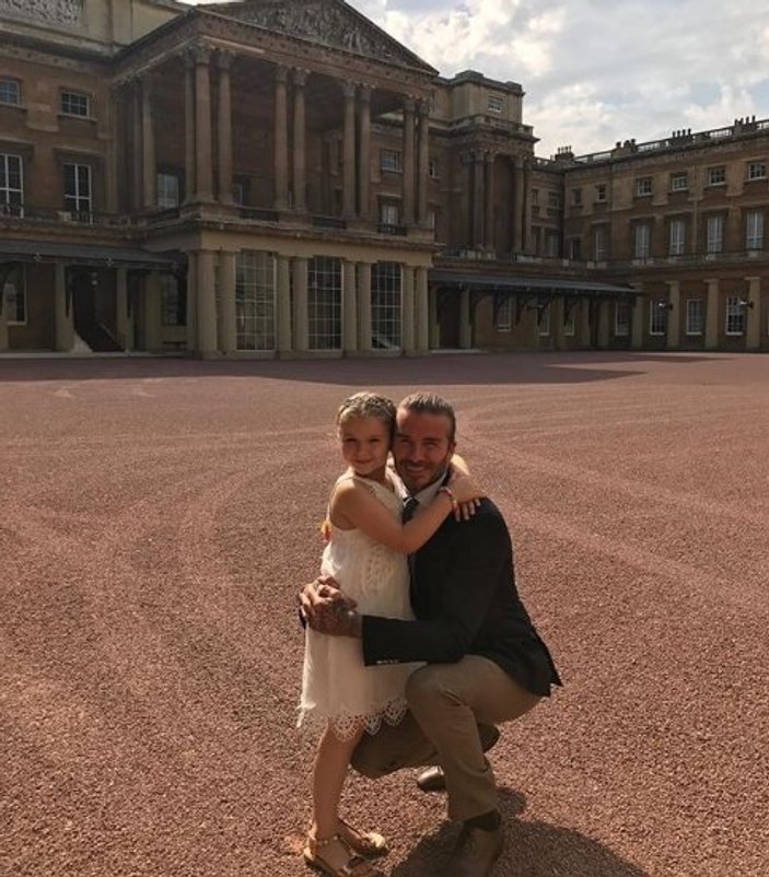 Beckham'ın kızının doğum günü sarayda kutlandı