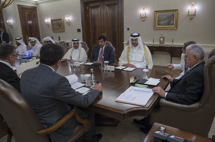Başbakan, Katar Ekonomi Bakanını kabul etti