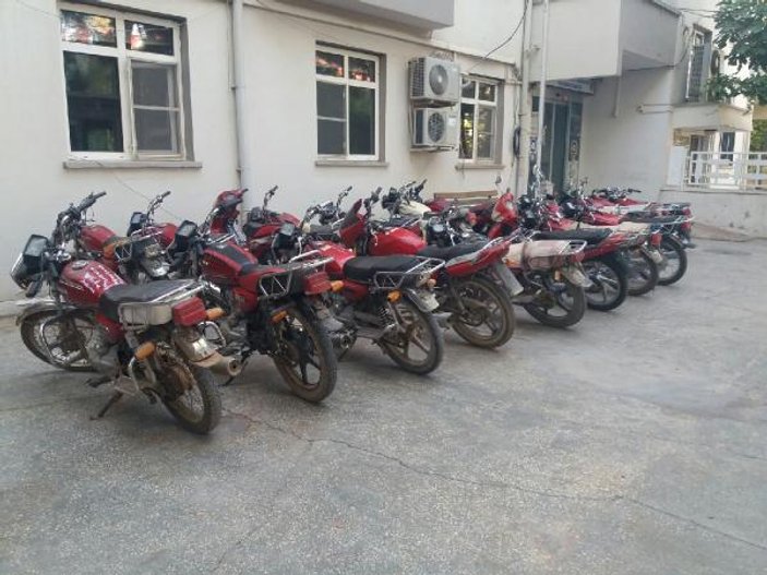 Şanlıurfa'da çalıntı 166 motosiklet ele geçti