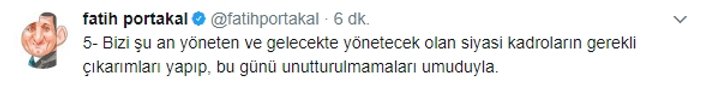 Fatih Portakal'dan 15 Temmuz tweetleri