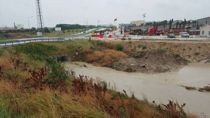 Sağanak Tekirdağ'da da etkili oldu