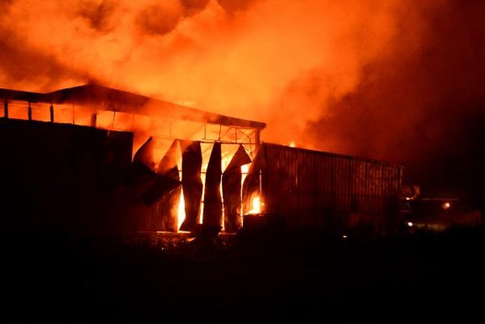 Adana'da mobilya fabrikasında yangın