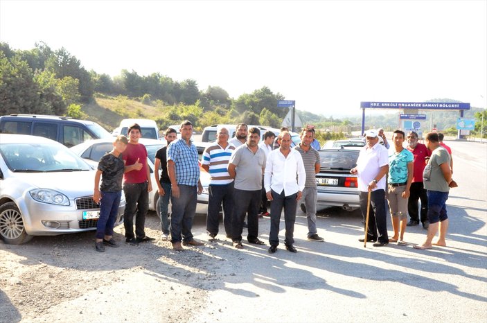 Zonguldak'ta yol kapatma eylemi