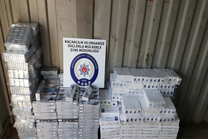 Düzce'de 6 bin 760 paket kaçak sigara bulundu