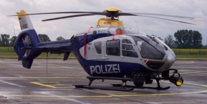 Alman ordusuna ait askeri helikopter düştü