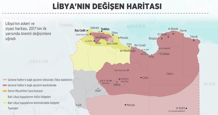 Libya'nın değişen haritası