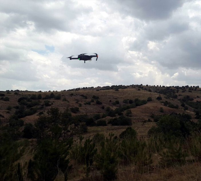 Eskişehir'de 'drone' destekli uyuşturucu operasyonu