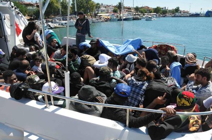 Çanakkale'de denizde 60 kaçak yakalandı