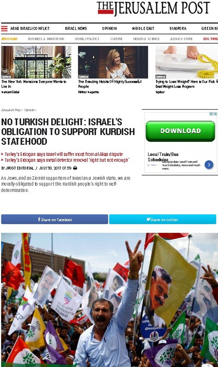 İsrail'de Türkiye karşıtı propagandalar