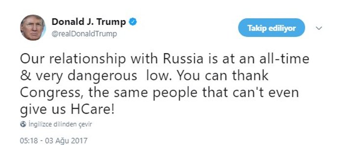 Trump, Rusya ilişkilerini değerlendirdi
