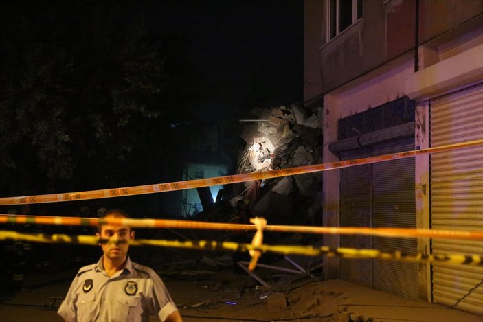 Diyarbakır'da bina çöktü